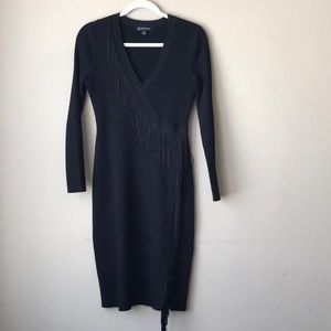 Long sleeve black dress